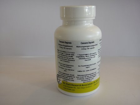 Cascara Sacrade 100 caps. 425 mg