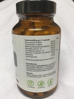 Glucosamine Pro Active achterkant