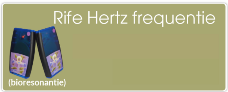 Rife Hertz Frequenties 